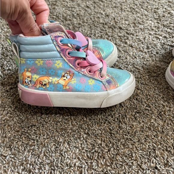 Bundle of Kids High-Top Sneakers with Pink and Blue Accents - Picture 10 of 15